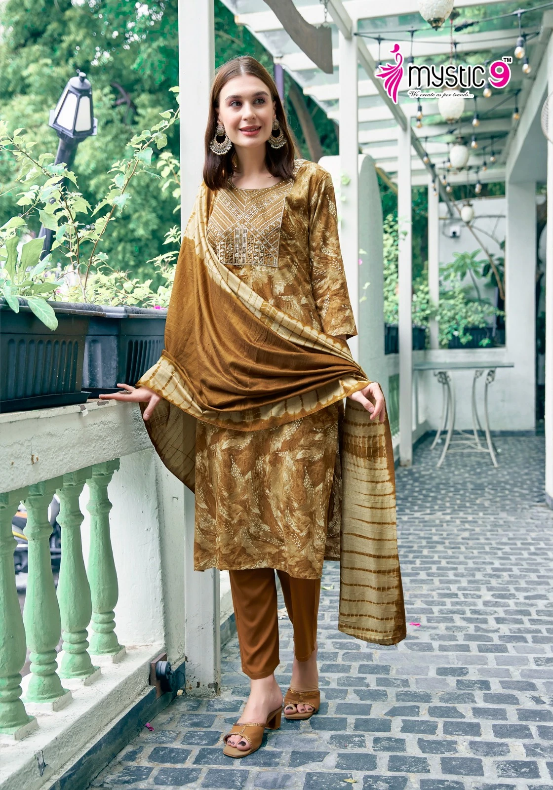 Mystic 9 Sabri Vol 1 Premium Quality Rayon Foil Print Wholesale Readymade Salwar Suit Catalog — Wholesale Readymade Suit, MPA wholesale from Surat - Gallery Image 6